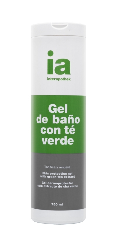Gel de dus cu extract de ceai verde, Interapothek | 750 ml