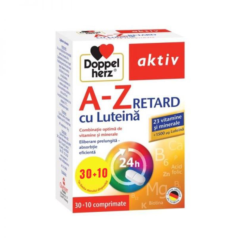 A-Z Depot cu Luteina, Doppelherz Aktiv | 30 + 10 compr CADOU
