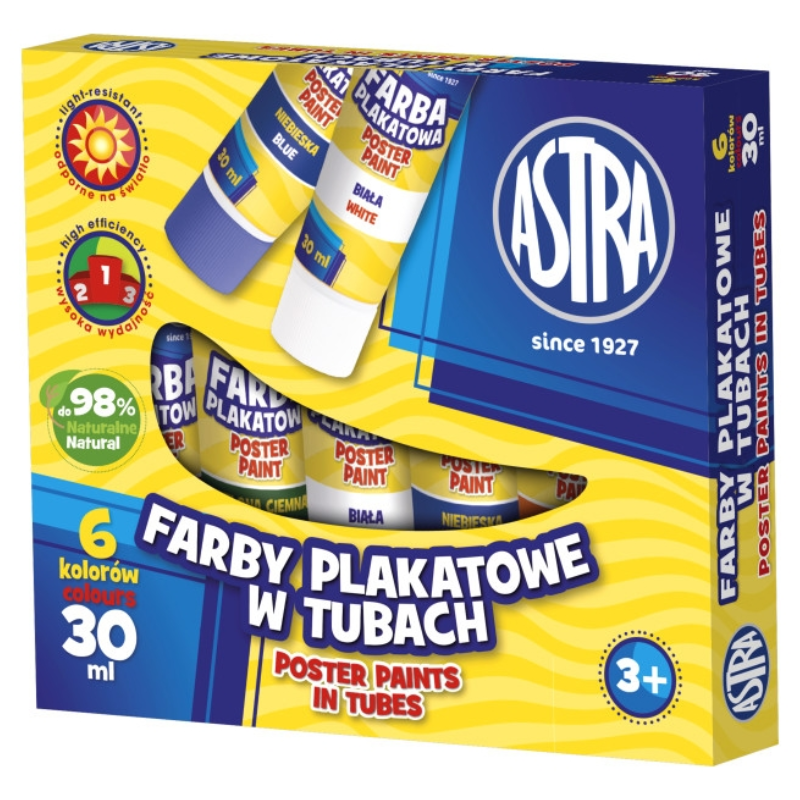 Acuarele tempera, Astra | 6x30 ml