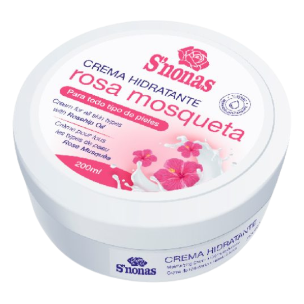 Crema hidratanta SNonas cu ulei de trandafir salbatic, Arom | 200 ml