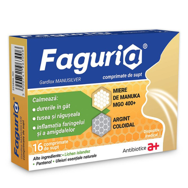 Faguria, Antibiotice | 16 comprimate de supt