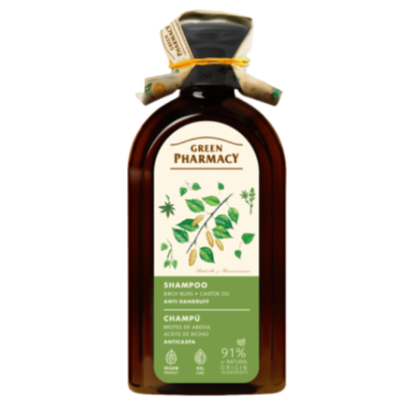 Sampon antimatreata cu Muguri de Mesteacan si Ulei de Ricin, Green Pharmacy | 350 ml