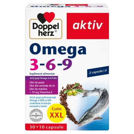 Omega 3-6-9 XXL, Doppelherz Aktiv | 40 capsule