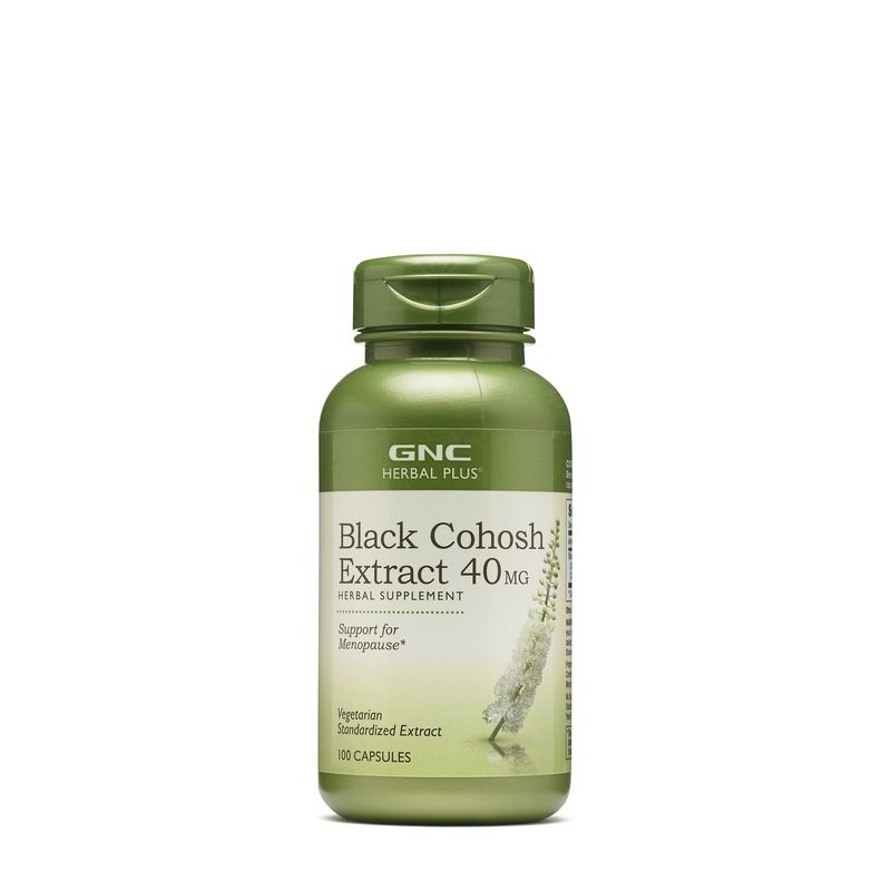 GNC Herbal Plus Black Cohosh 40 mg, Extract Standardizat de Cohos Negru | 100 cps