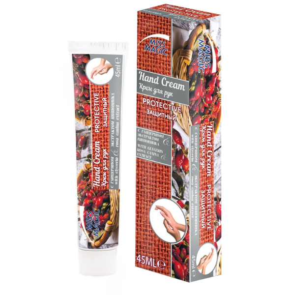 Crema de maini protectiva cu glicerina si extract de macese Miss Magic | 45 ml