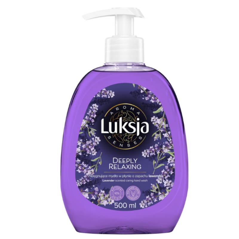 Sapun lichid AROMA SENSES DEEPLY RELAXING Lavanda cu pompita, Luksja | 500 ml