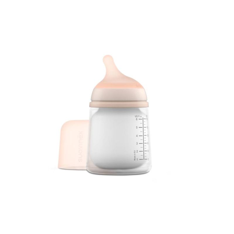 Suavinex Biberon anticolici Zero tetina silicon, flux variabil 0 luni | 180 ml