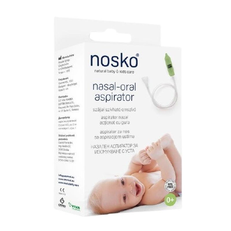 Aspirator nazal pentru nou nascuti si copii, +0luni, Nosko Mouth