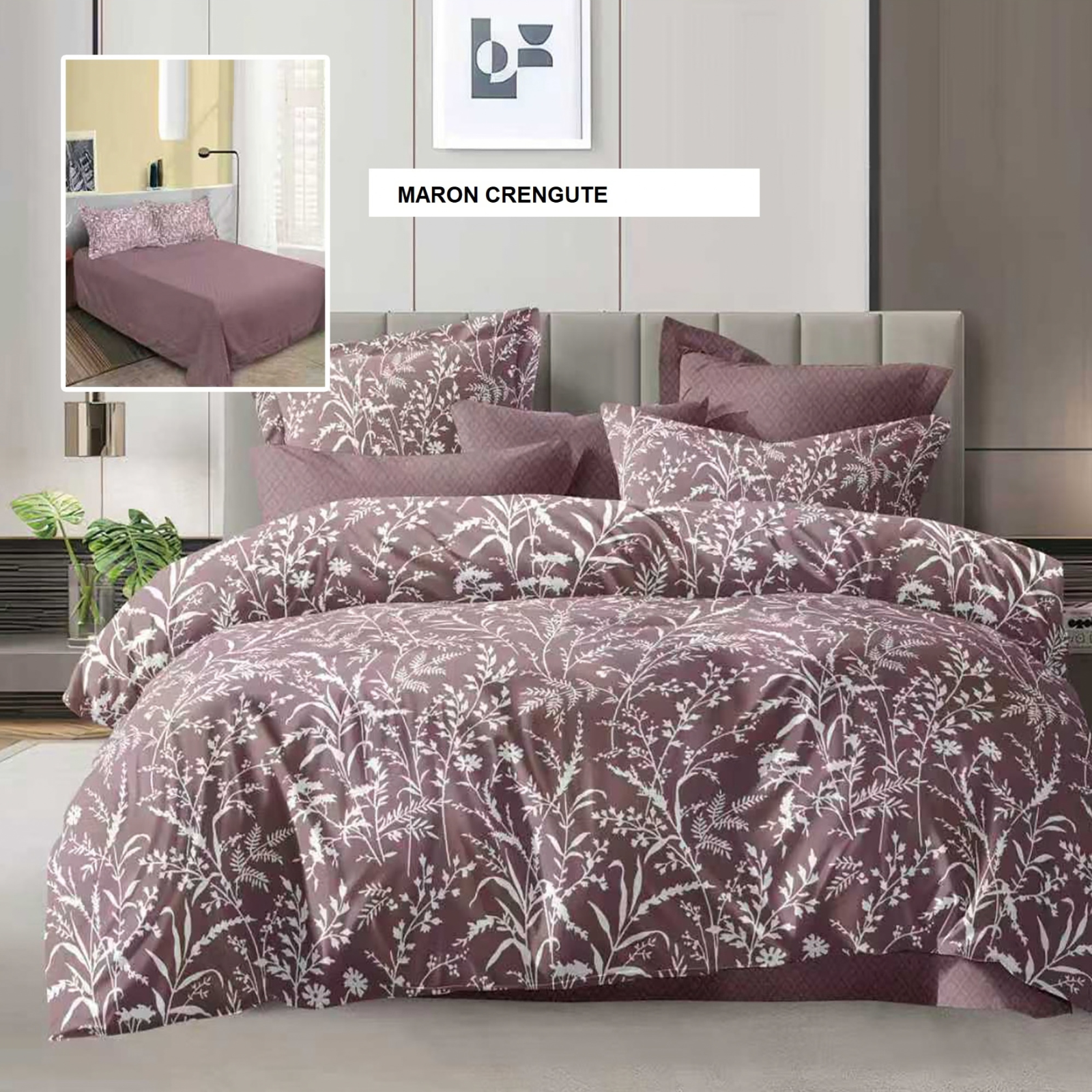 Lenjerie de pat ECONOMY maron crengute 230x250 cm, Ralex | 1 buc