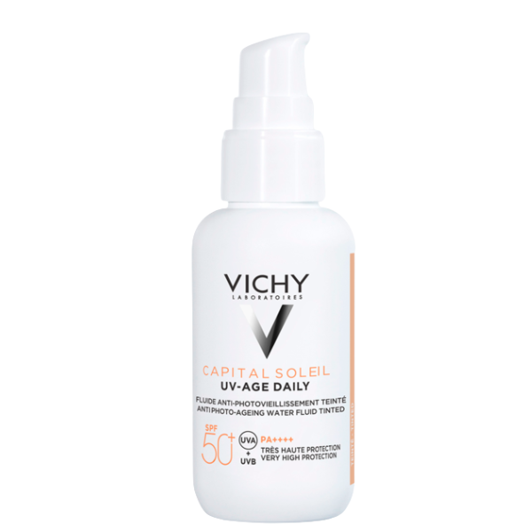 Fluid colorat UV-AGE DAILY SPF 50 anti-imbatranire, Capital Soleil, Vichy | 40 ml