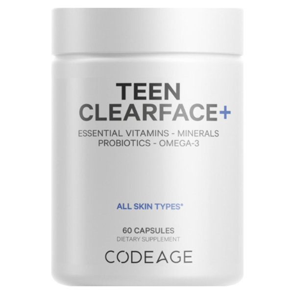 Complex de multivitamine si minerale pentru adolescenti Teen Clearface CodeAge, GNC | 60 capsule