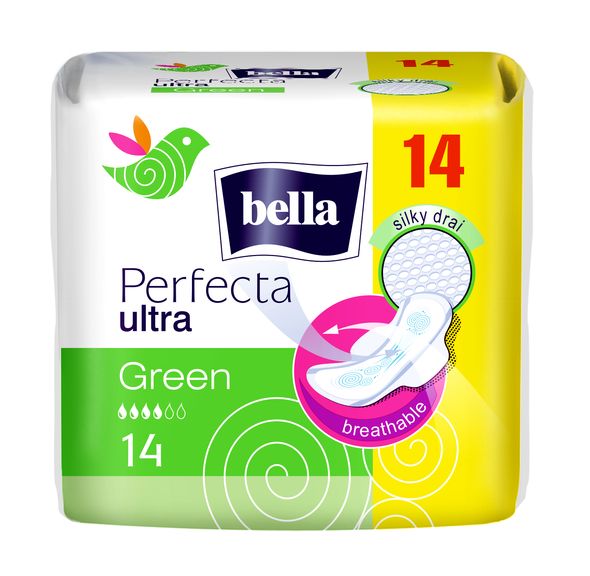 BELLA PERFECTA GREEN ABSORBANTE 14BUC