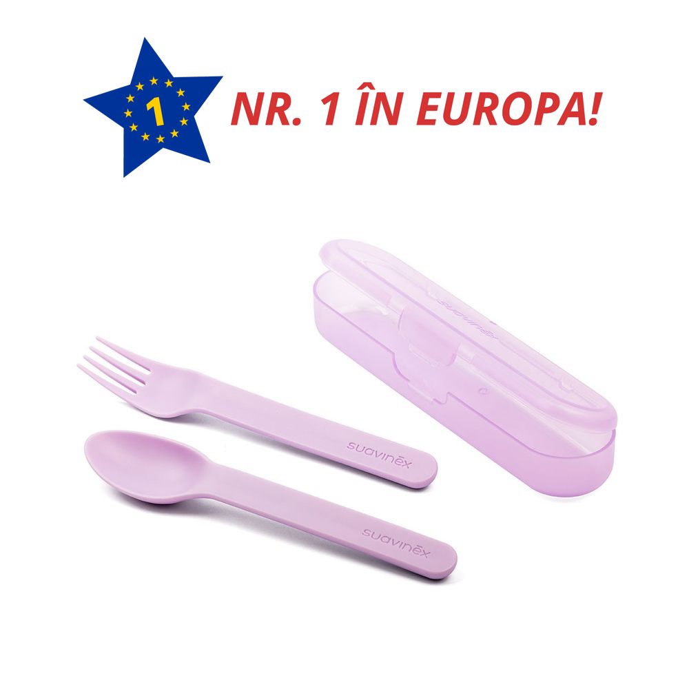 LINGURITA SI FURCULITA SET HRANIRE VIOLET +12 LUNI 3400767