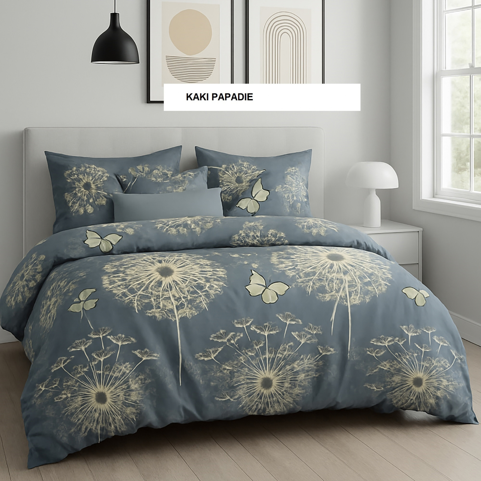 Lenjerie de pat policoton ELVO kaki papadie 230x250 cm, Ralex | 1 buc